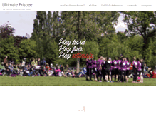 Tablet Screenshot of frisbee.dk